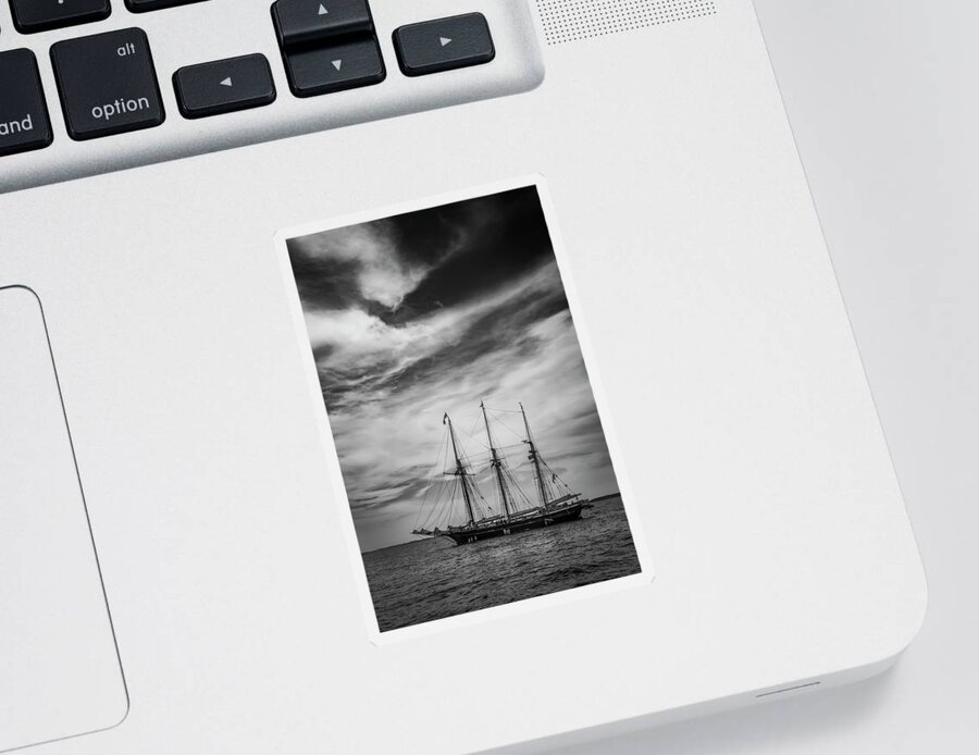 Boats Sticker featuring the photograph Tall Ship by Dale Kincaid
