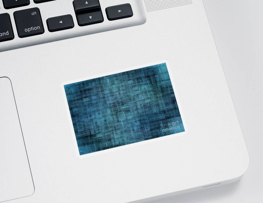 Printed Sticker featuring the digital art Technology Abstract Background by Michal Boubin