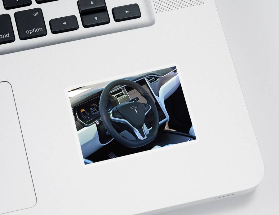 Tesla Model X Interior Sticker by Mike Martin - Pixels