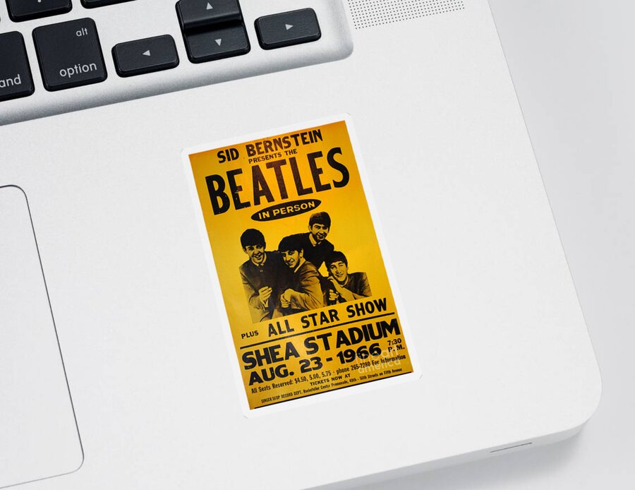 Beatles Sticker featuring the photograph The Beatles Poster Collection 7 by Bob Christopher