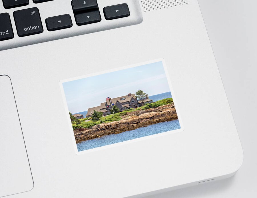 The Bush Family Compound On Walkers Point Sticker featuring the photograph The Bush Family Compound on Walkers Point by Brian MacLean
