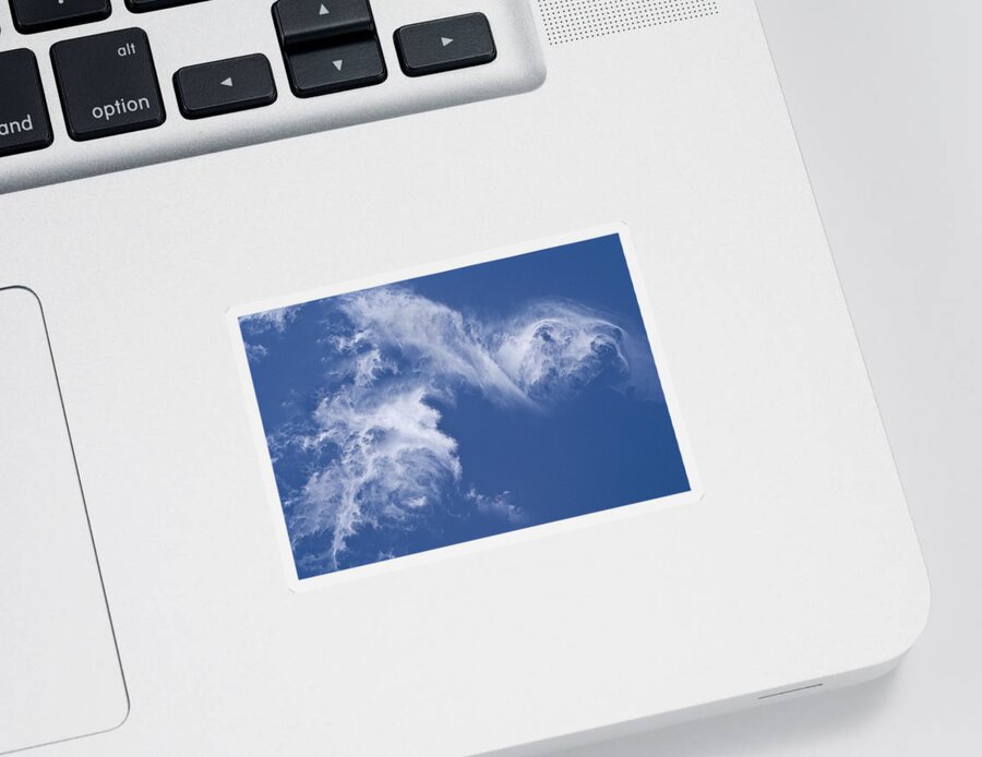 Sky Sticker featuring the photograph The Dog Cloud by Becky Titus