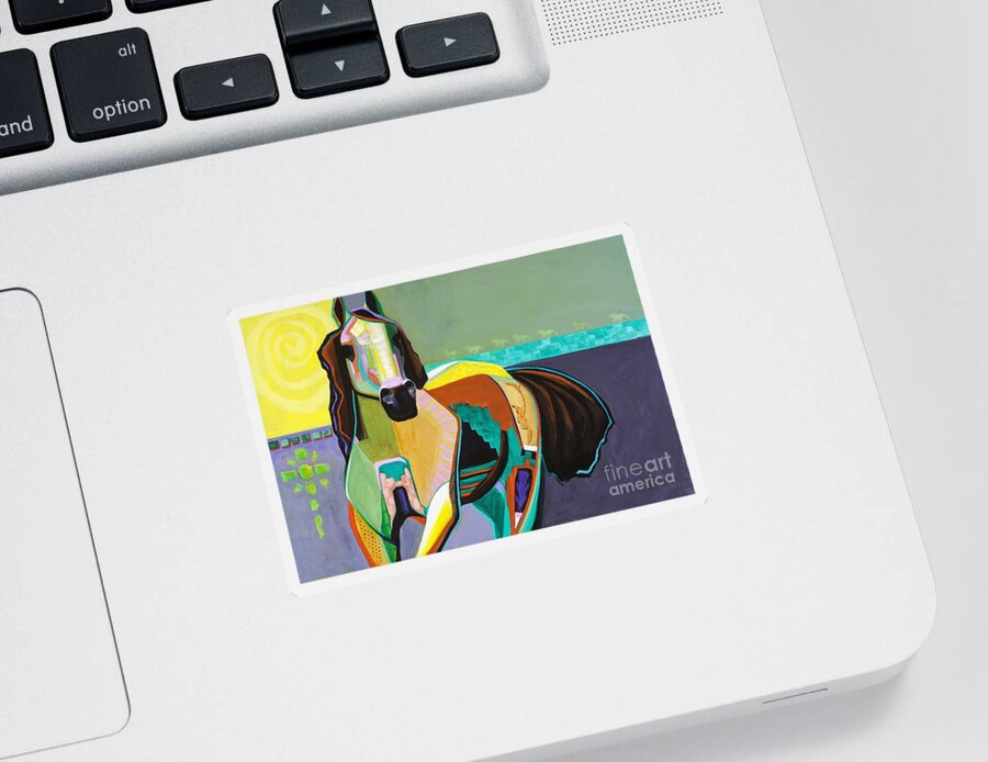 Horse Art Sticker featuring the painting The Gift by Frances Marino