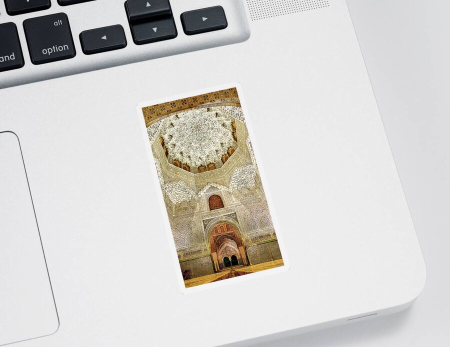 Alhambra Sticker featuring the photograph The Hall of the Arabian Nights 2 by Weston Westmoreland