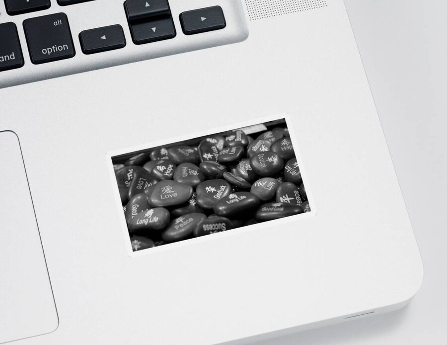 Love Sticker featuring the photograph The Messenger Rocks by Maria Aduke Alabi