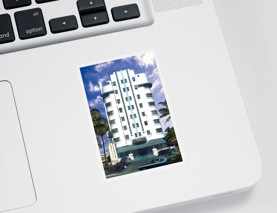 Miami Sticker featuring the photograph The New Yorker by Steve Karol