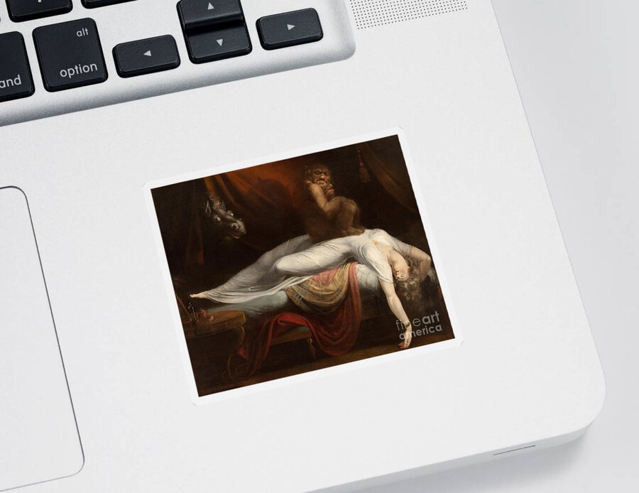 The Sticker featuring the painting The Nightmare by Henry Fuseli