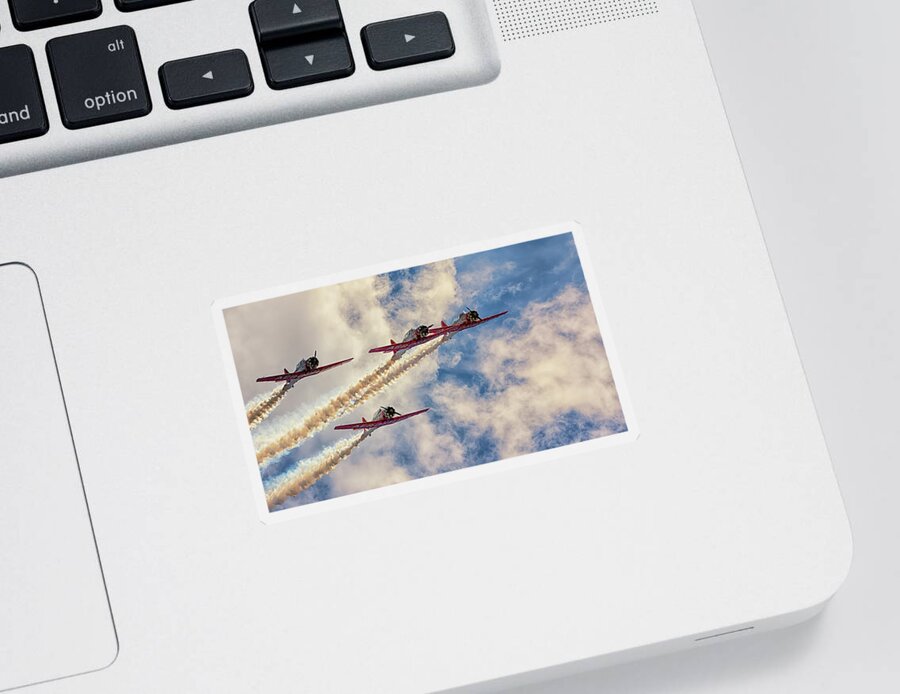 Aeroshell Sticker featuring the photograph The Pilot Maker by Susan Rissi Tregoning