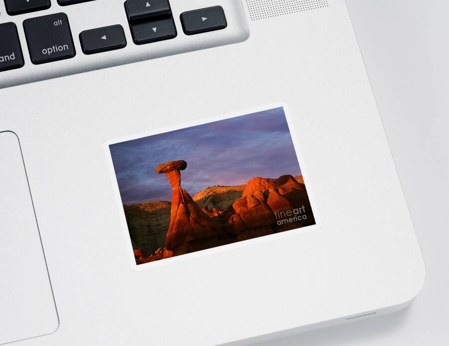 The Rim Rocks Sticker featuring the photograph The Rim Rocks by Keith Kapple
