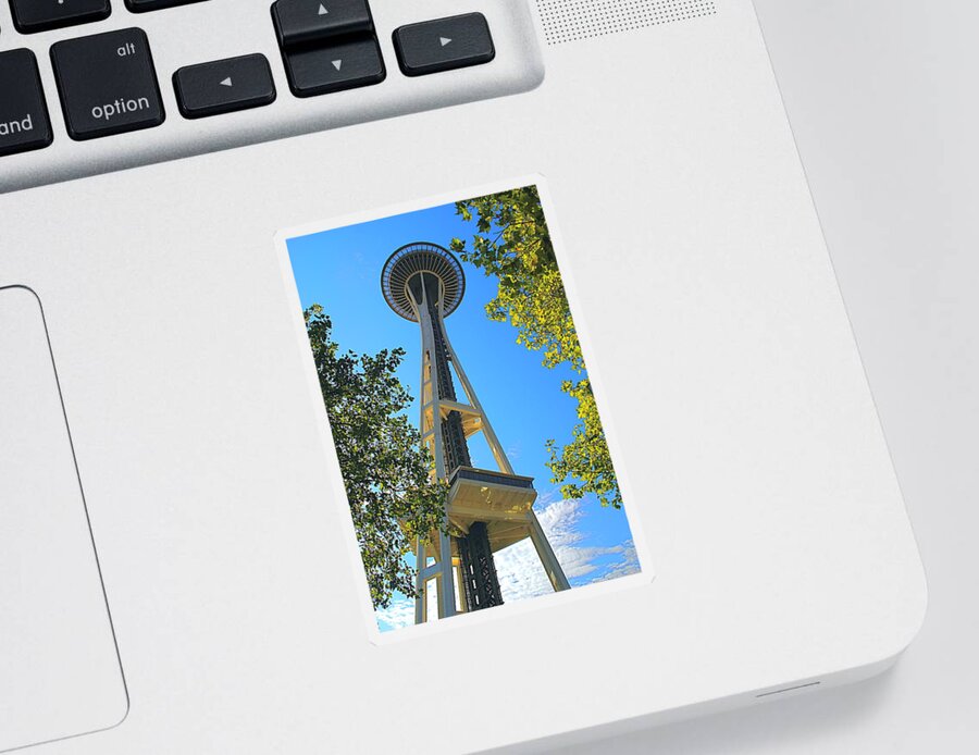Space Needle Sticker featuring the photograph The Space Needle by Todd Kreuter