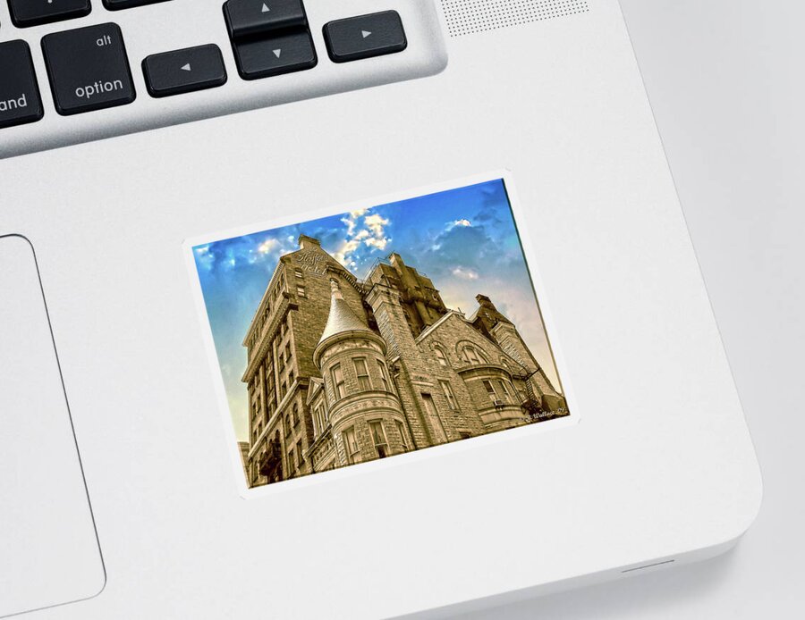 2d Sticker featuring the photograph The Stafford Hotel by Brian Wallace