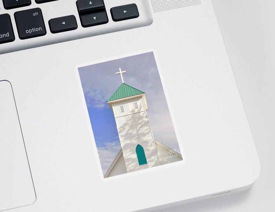 Steeple Sticker featuring the photograph The Steeple by Merle Grenz