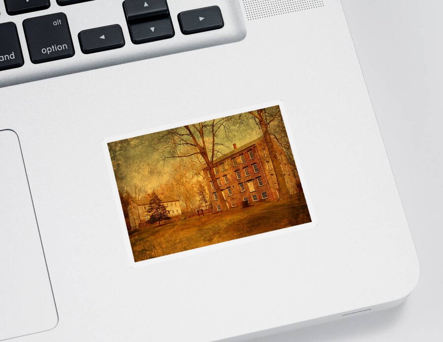 New Jersey Sticker featuring the photograph The Village - Allaire State Park by Angie Tirado