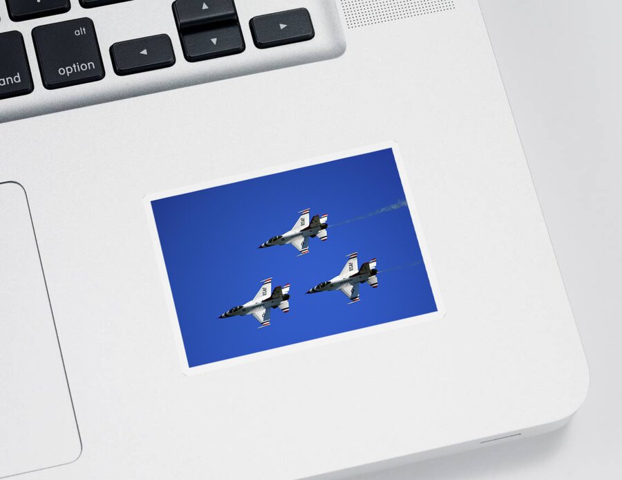 Three Thunderbirds Sticker featuring the photograph Three Thunderbirds by Raymond Salani III
