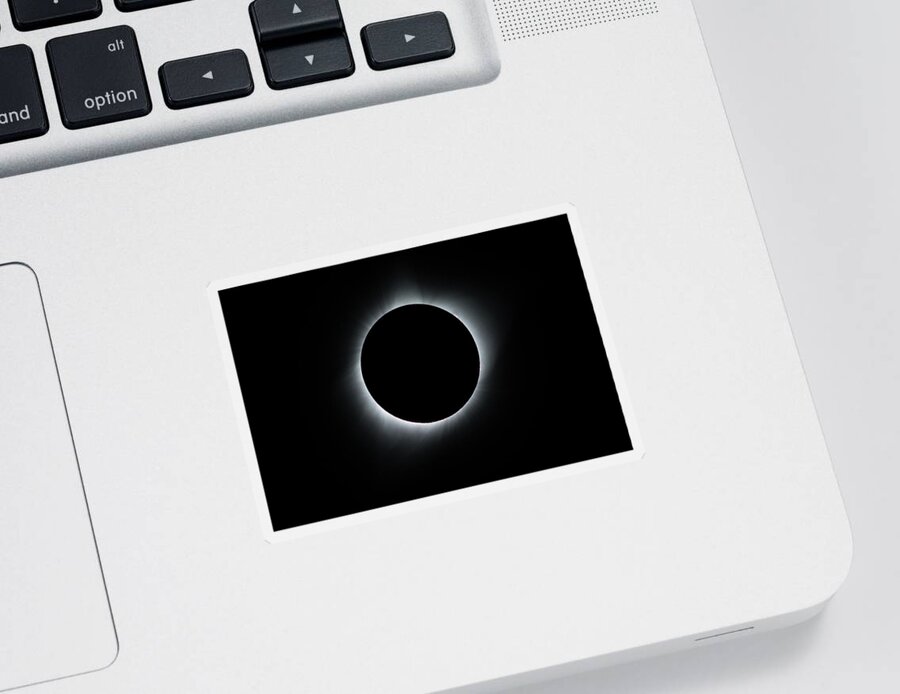 Eclipse Sticker featuring the photograph Total Solar Eclipse by Tony Hake