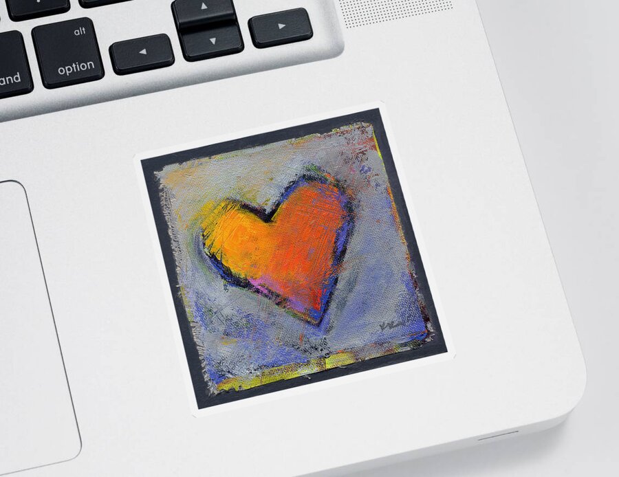 Love Sticker featuring the painting Love 6 by Konnie Kim