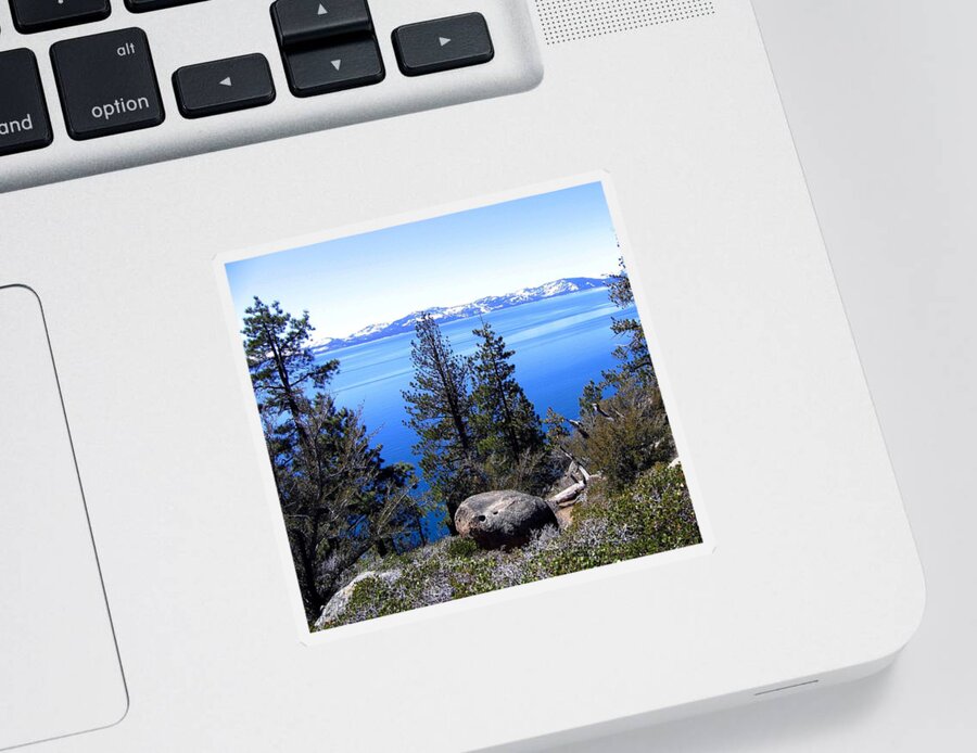 Lake Tahoe Sticker featuring the photograph Tranquil Lake Tahoe by Will Borden