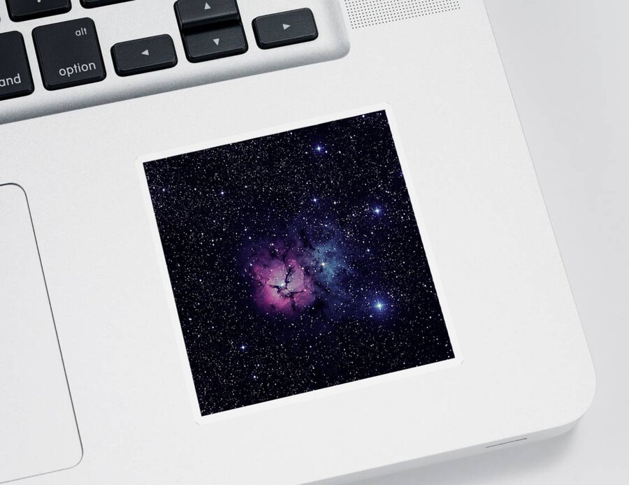Trifid Sticker featuring the photograph Trifid Nebula M20 by Nigel R Bell