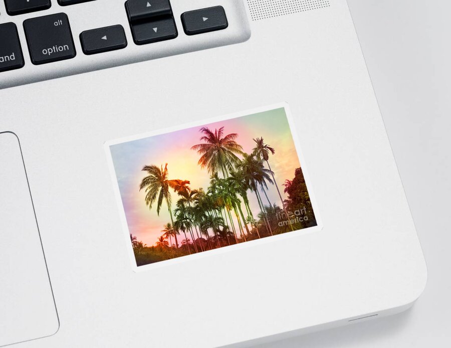 Tropical Sticker featuring the photograph Tropical 11 by Mark Ashkenazi