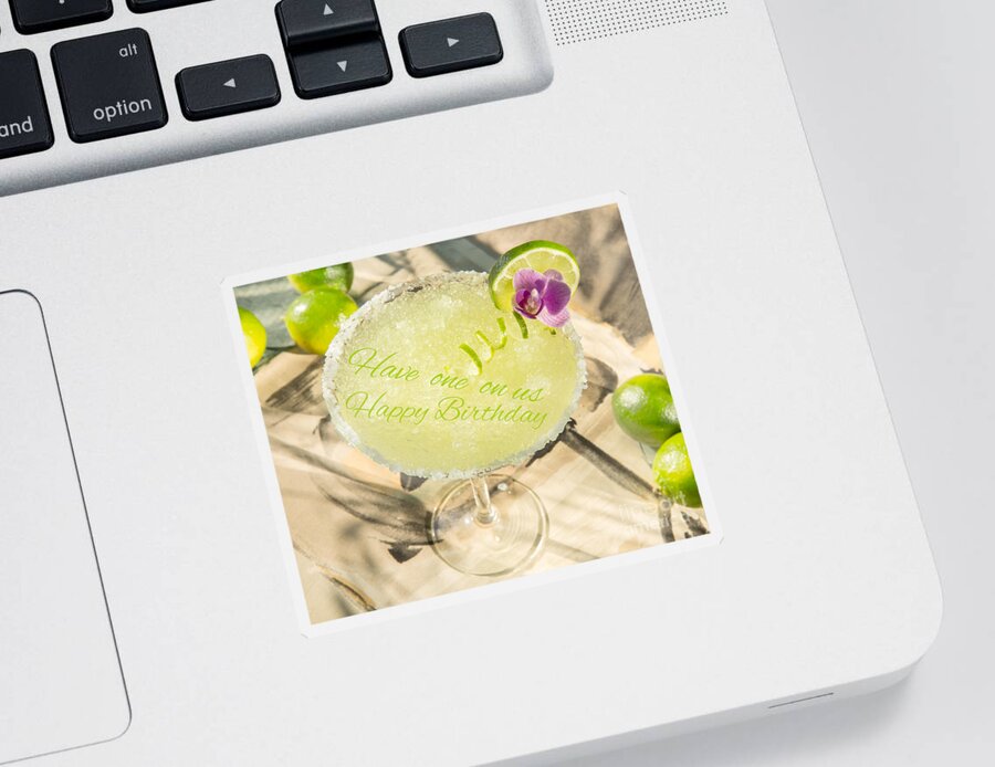 Iris Holzer Richardson Sticker featuring the photograph Tropical Drink by Iris Richardson