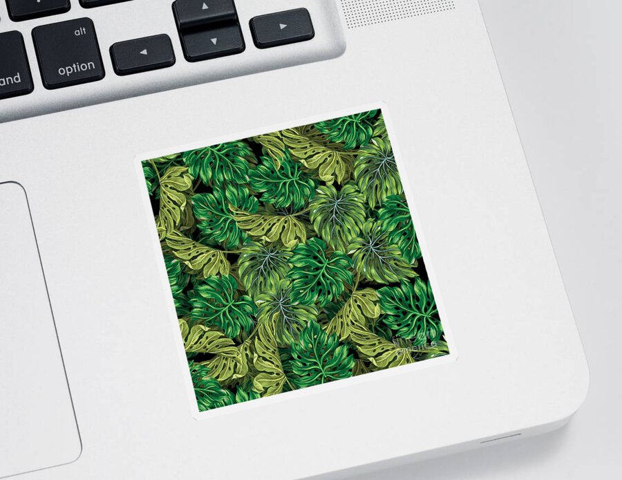 Summer Sticker featuring the photograph Tropical Haven 2 by Mark Ashkenazi