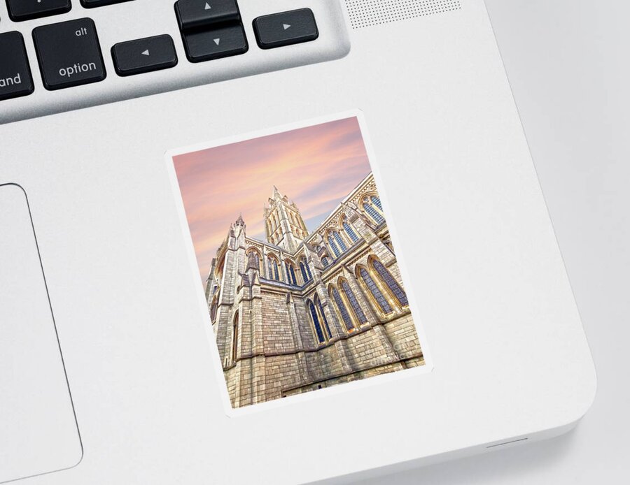 Cathedral Sticker featuring the photograph Truro Cathedral by Terri Waters