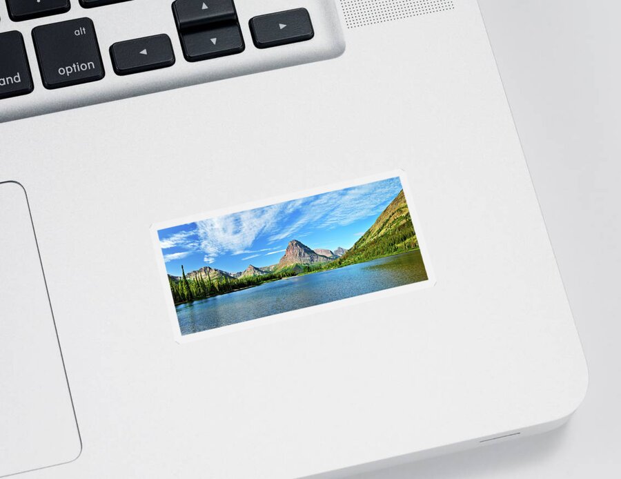 Glacier National Park Sticker featuring the photograph Two Medicine Panorama by Greg Norrell
