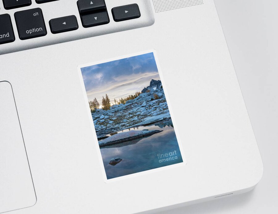 Enchantments Sticker featuring the photograph Upper Enchantments Calm Pools by Mike Reid