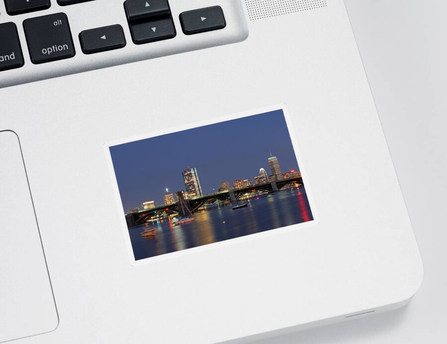 Boston Skyline Sticker featuring the photograph Urban Boston by Juergen Roth