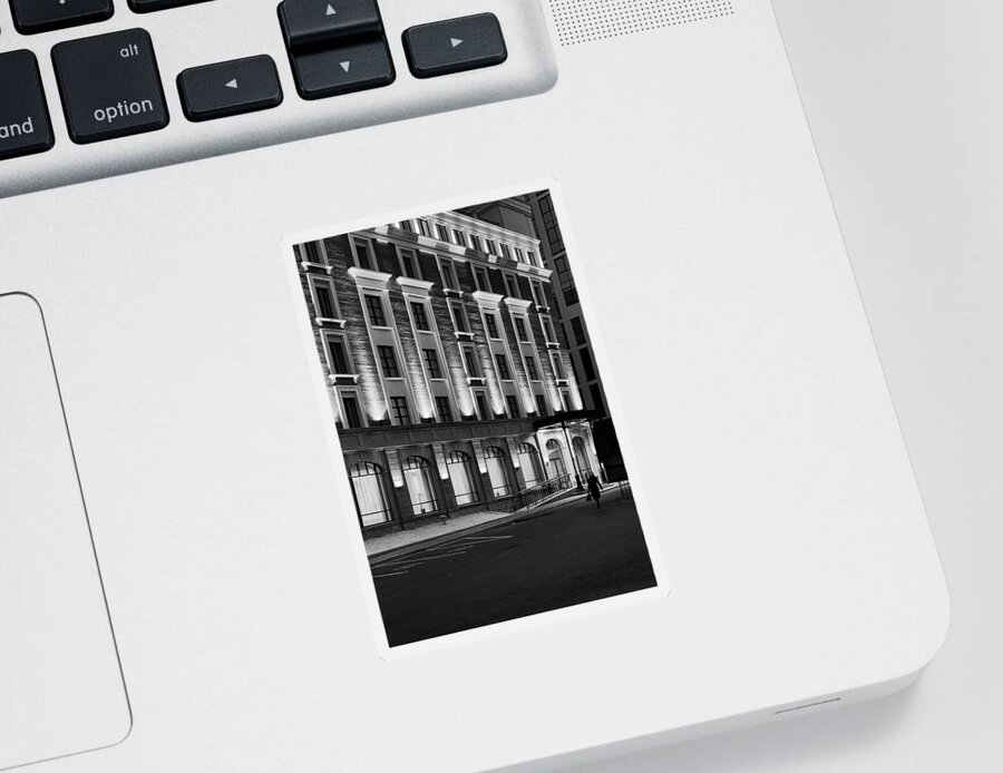 Architecture Sticker featuring the photograph Nocturnal Gothic Building by John Williams