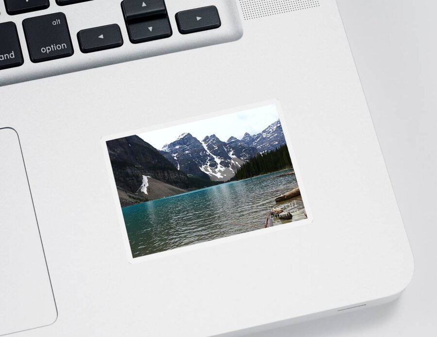 Canada Sticker featuring the photograph Valley Of The Ten Peaks And Moraine Lake by Christiane Schulze Art And Photography