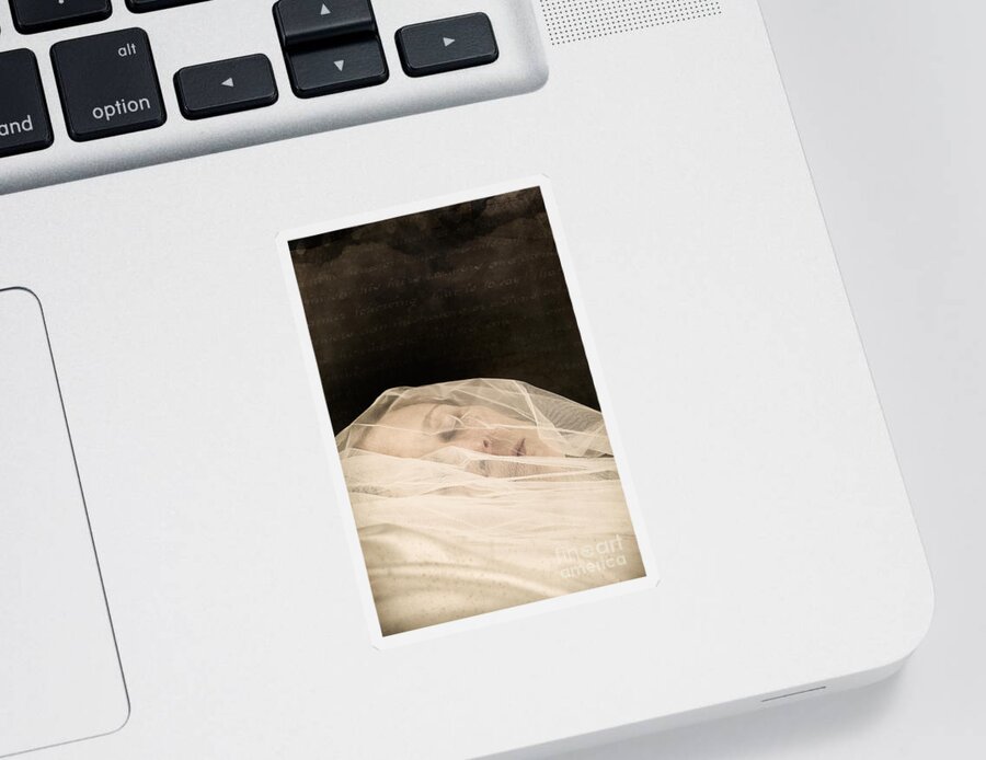 Veil Sticker featuring the photograph Veiled by Clayton Bastiani