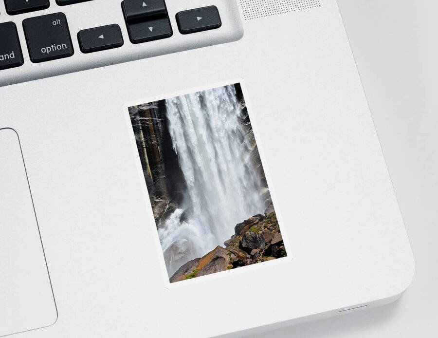 Yosemite National Park Sticker featuring the photograph Vernal Fall Portrait by Kyle Hanson