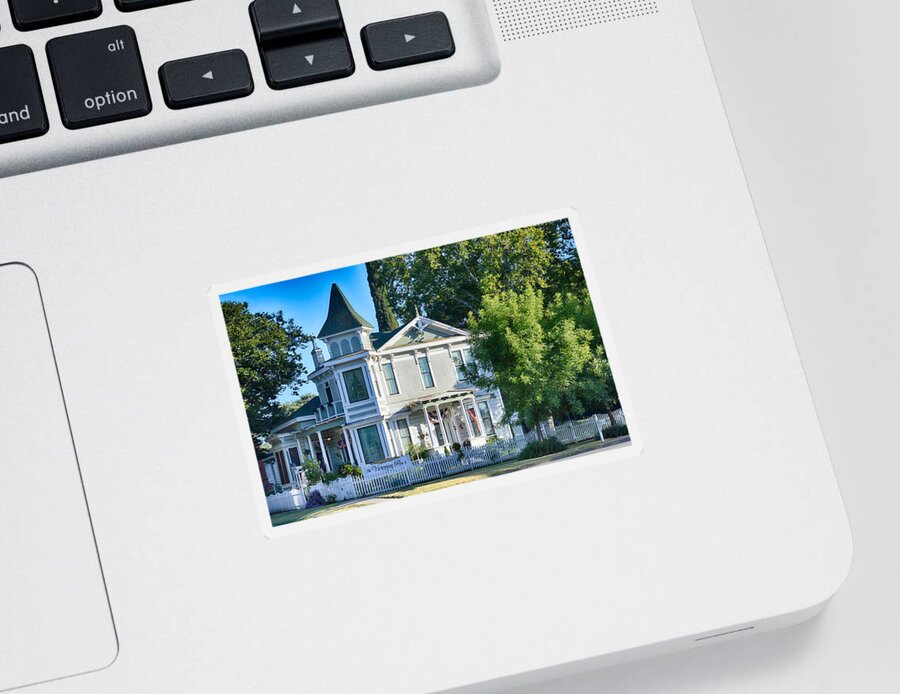 Scenic Sticker featuring the photograph Victorian Home by AJ Schibig