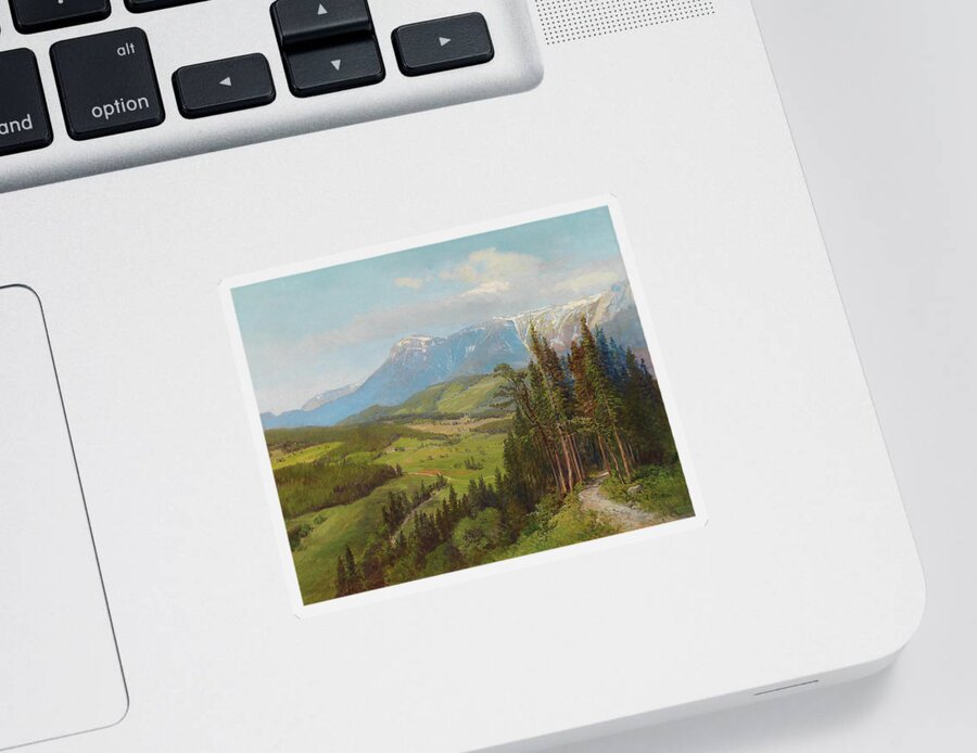 Painting Sticker featuring the painting View Of The Rax Region by Mountain Dreams