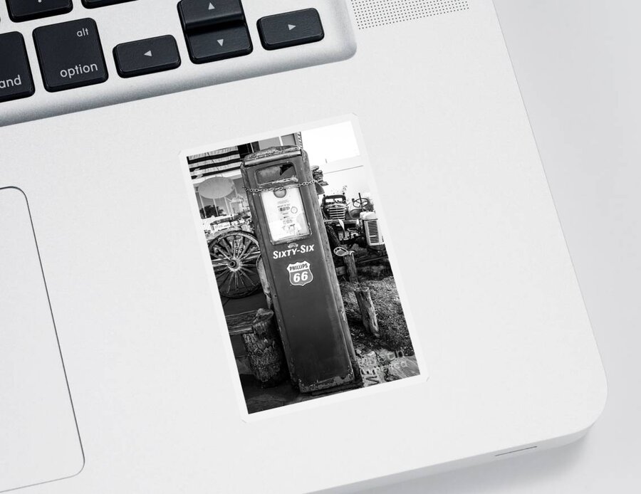 Gas Pump Sticker featuring the photograph Vintage Gas Pump by Anthony Sacco