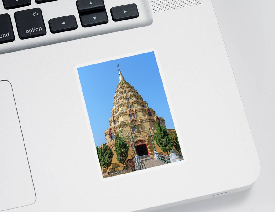 Scenic Sticker featuring the photograph Wat Nong Bua Worawet Wisit Phra Chedi City of Nirvana DTHCM2088 by Gerry Gantt