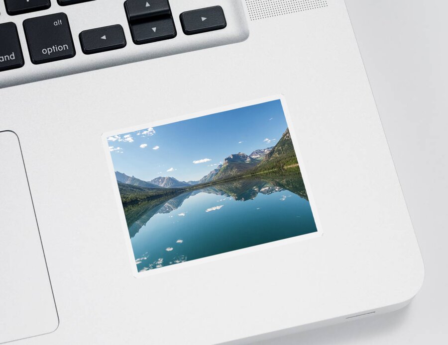 Lake Sticker featuring the photograph Waterton Reflection #5 by Patti Deters