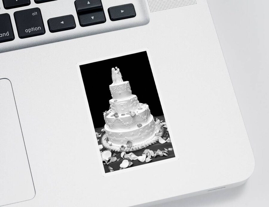 Wedding Sticker featuring the photograph Wedding Cake by Marilyn Hunt