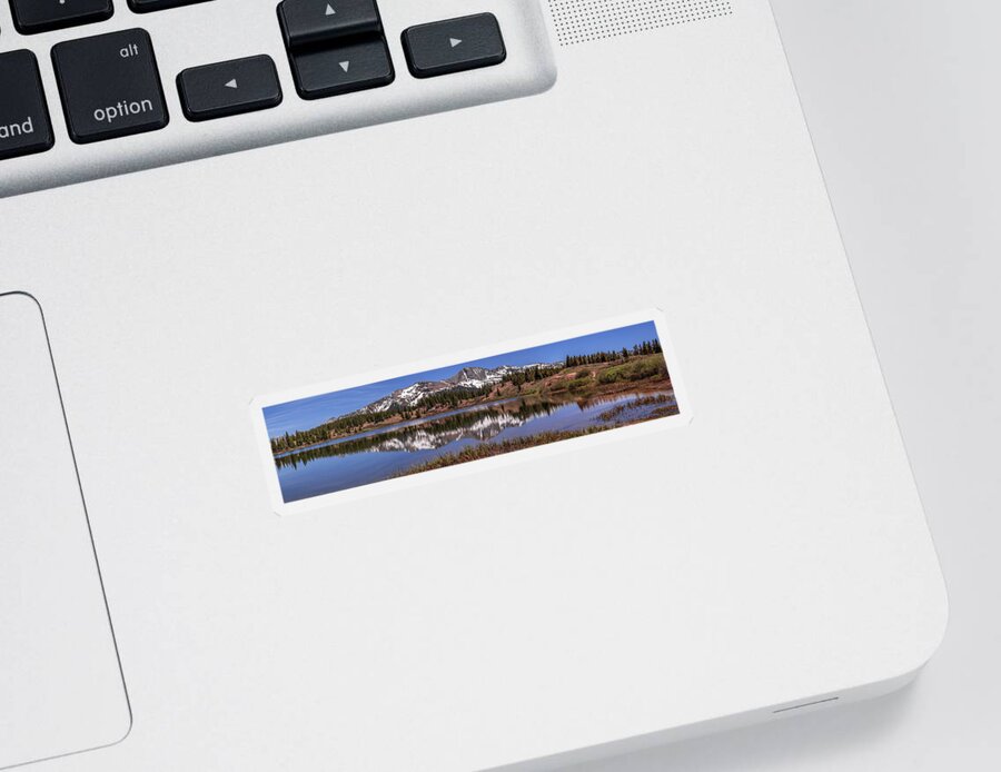 Molas Sticker featuring the photograph West Needles Mountains Panorama by Jen Manganello