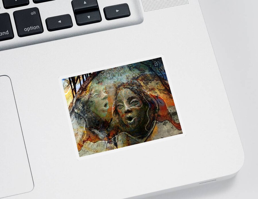 Photoart Sticker featuring the photograph Whisperers by Ed Hall