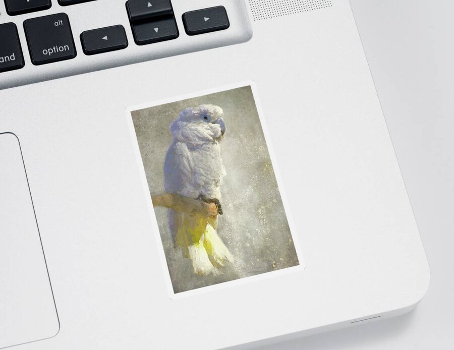 Cockatoo Sticker featuring the photograph White Beauty by HH Photography of Florida