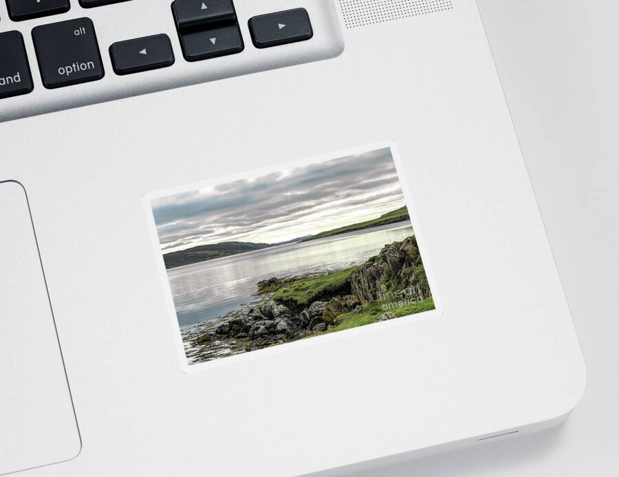 Shetland Islands Sticker featuring the photograph Whiteness Voe Shetland by Lynn Bolt