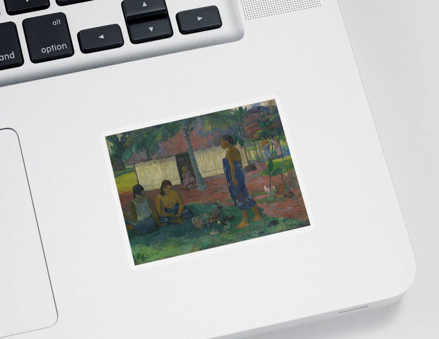 Gauguin Sticker featuring the painting Why Are You Angry by Paul Gauguin