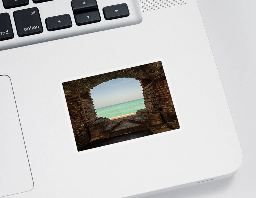 Dry Tortugas Sticker featuring the photograph Window on the Gulf by Kristopher Schoenleber