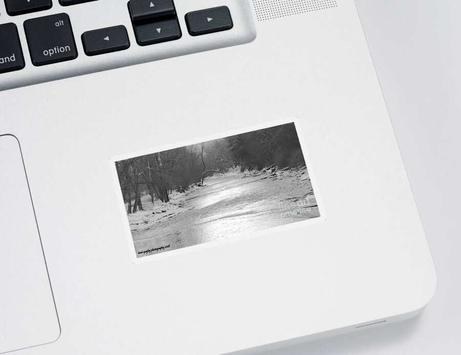 Winter Sticker featuring the photograph Winter At The Ford by Tami Quigley