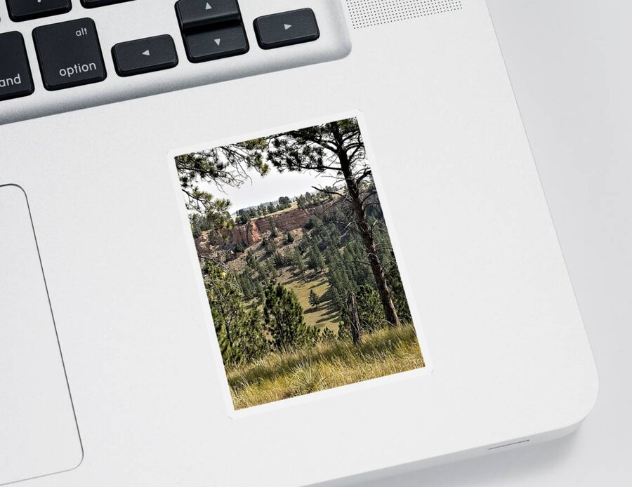 Beautiful Sticker featuring the photograph Wyoming Rock Ledge by Rob Hans