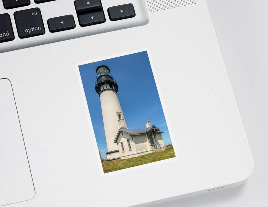 Yaquina Head Sticker featuring the photograph Yaquina Head Light II by Kristina Rinell