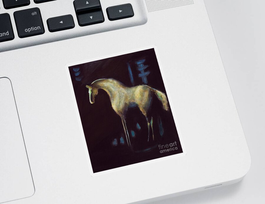 Horse Art Sticker featuring the painting Year of the Horse by Frances Marino