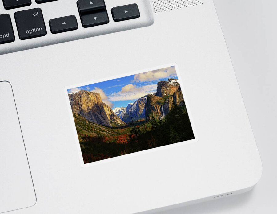 Yosemite Sticker featuring the photograph Yosemite Valley by Greg Norrell